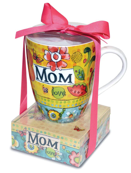 12oz Ceramic Mug and Note Pad Gift Set for Mom