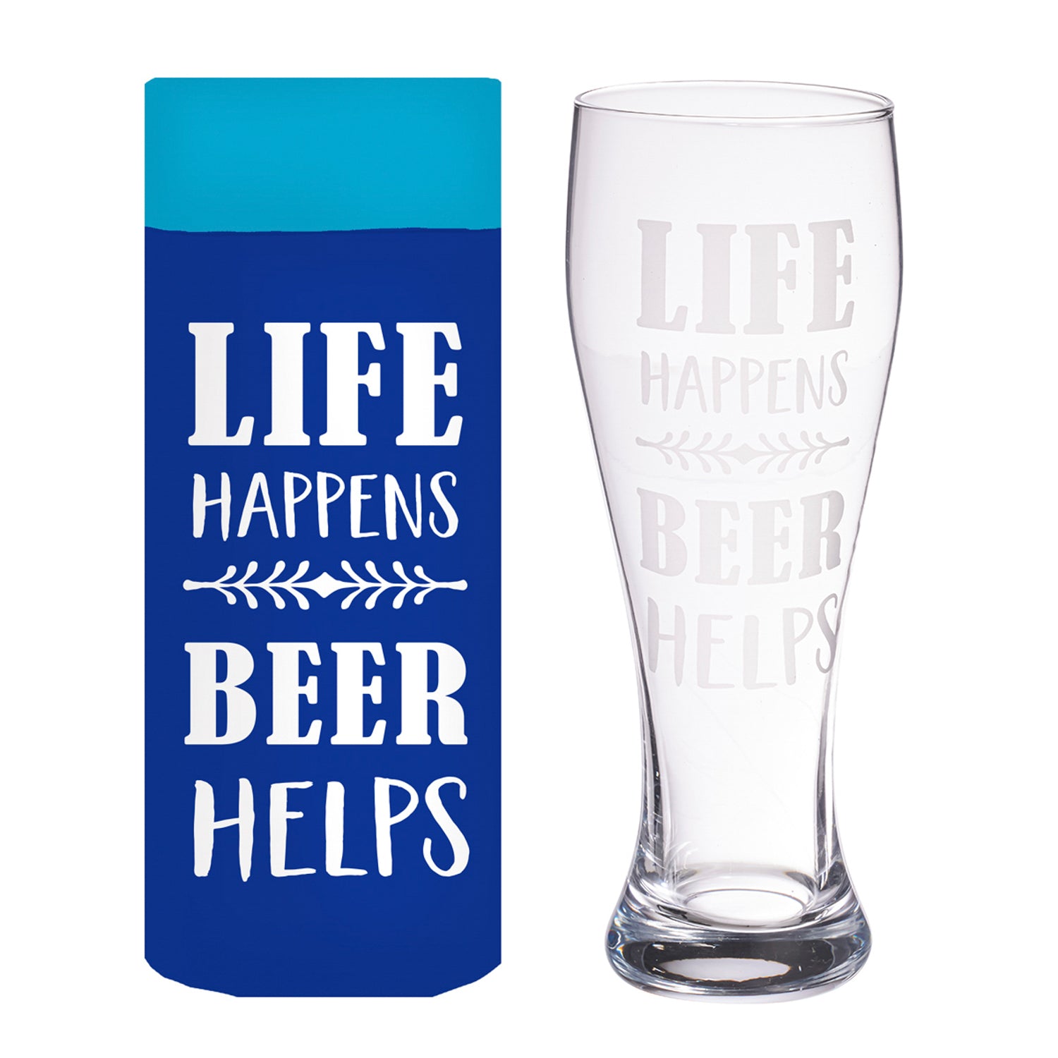 18 oz Pilsner Glass w/Gift Box