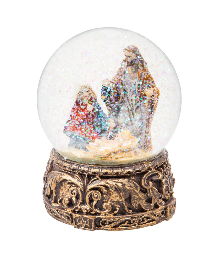 Musical Nativity Water Globe