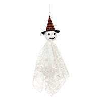 Hanging Ghost with Hat Decor
