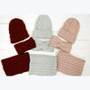 Cable Knit Hat, Scarf, Ear Warmer Set