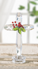 Crystal Expressions standing cross with Christmas Cardinal