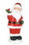 7" Resin Santa Waving Hand Table Decor