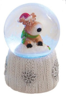 Cardigan Knit Collection LED Mini Water Snow Globe