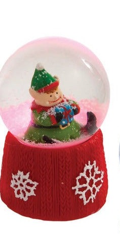 Cardigan Knit Collection LED Mini Water Snow Globe