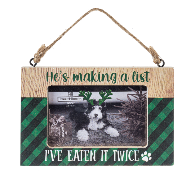 Feliz Naughty Pets - Photo Frame Ornament