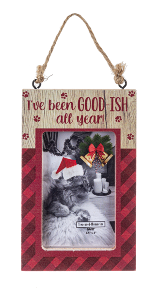 Feliz Naughty Pets - Photo Frame Ornament