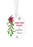 Christmas Blessings Glass Ornaments