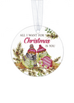 Christmas Blessings Glass Ornaments