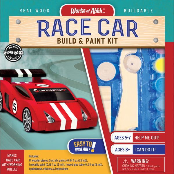 Race Car Build & Paint Kit-8y+