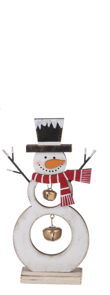 Snowman w/Jingle Bell Figurine