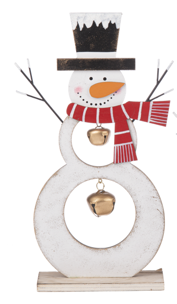 Snowman w/Jingle Bell Figurine