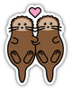 Otter Love Sticker