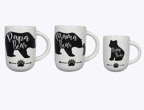 Ceramic Bear Mugs-Mama Bear, Papa Bear, or Baby Bear – Presents of