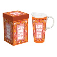 Love Who You Are -17 oz Ceramic Travel Cup