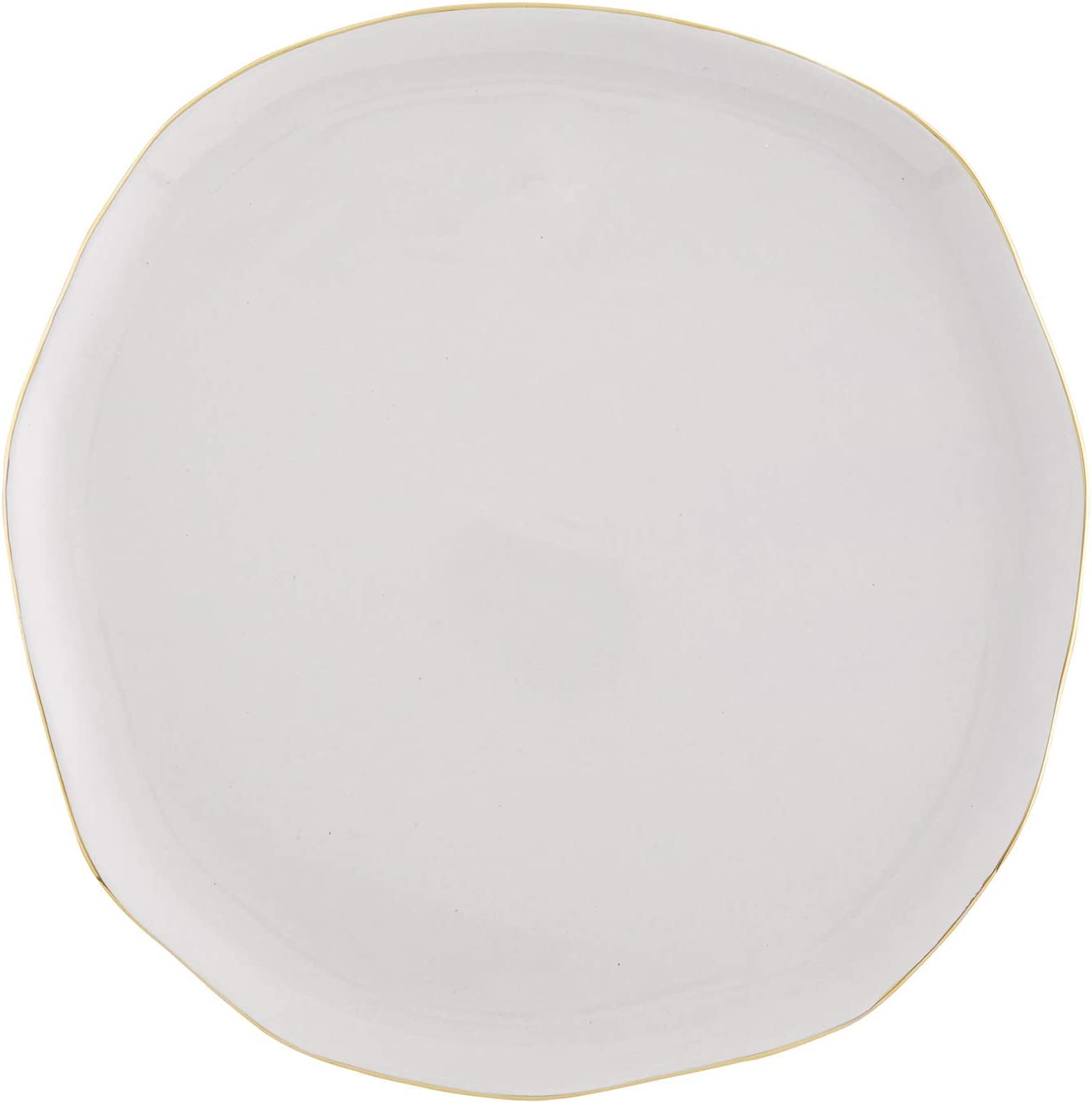 Creative Brands Table Sugar Ceramic Dinner Plate, Large, Gray