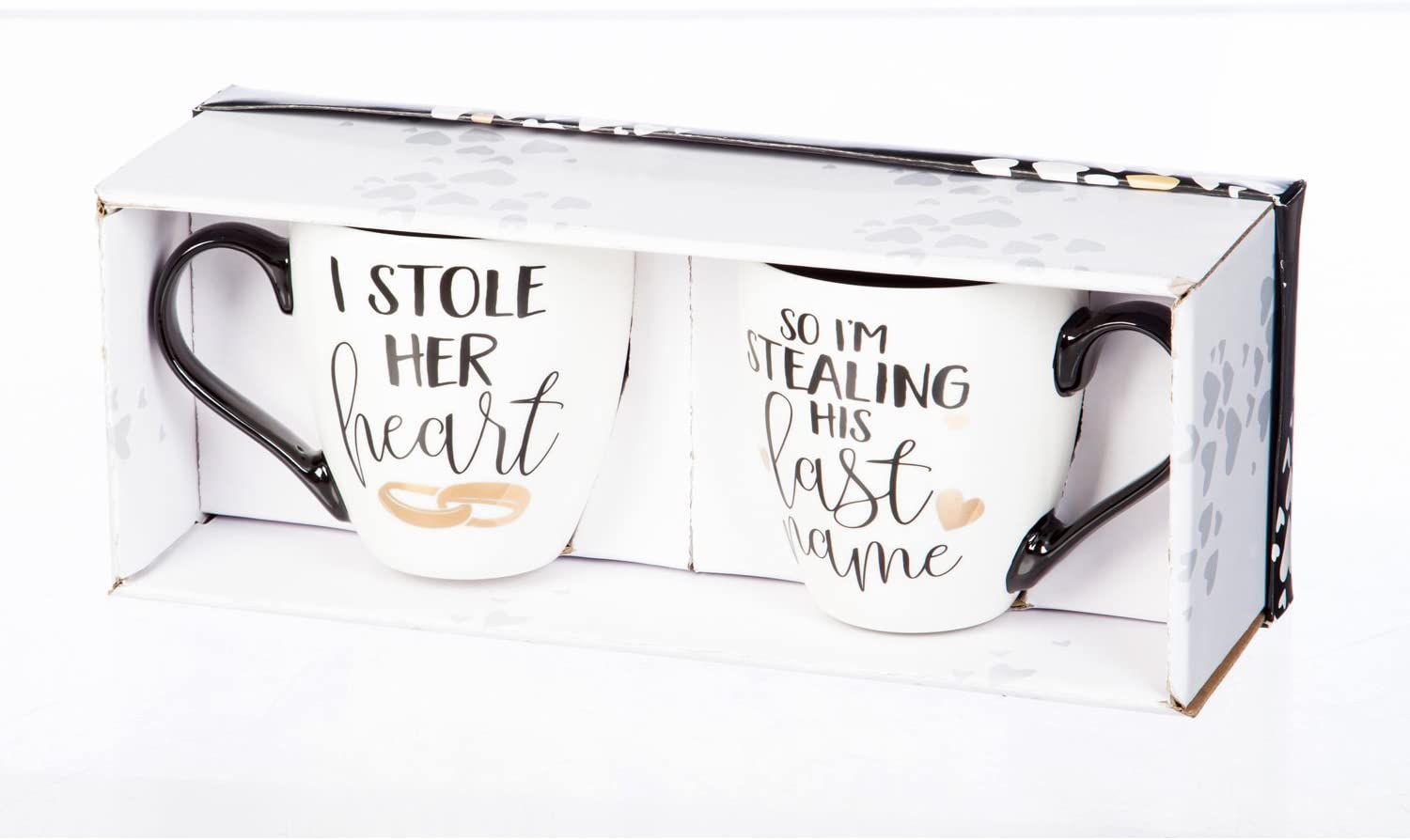 Engagement Boxed Ceramic Coffee Mug Set