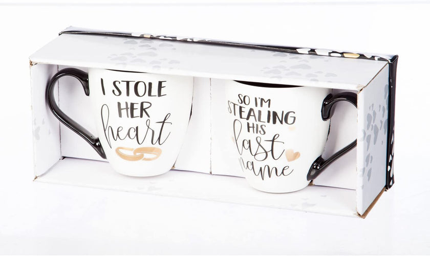 Engagement Boxed Ceramic Coffee Mug Set