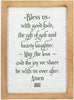 Bless Us with Good Food Wood Kitchen Prayer Plaque