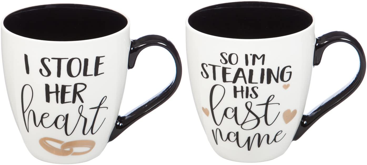 Engagement Boxed Ceramic Coffee Mug Set