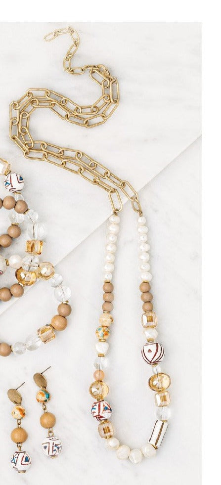 Beaded Long Necklace