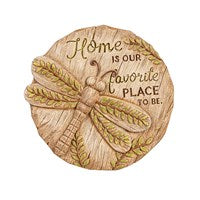10" Round Garden Stepping Stone, Butterfly or Dragonfly