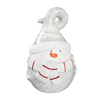 Terracotta Santa or Snowman with Crackle Effect -Tabletop Décor