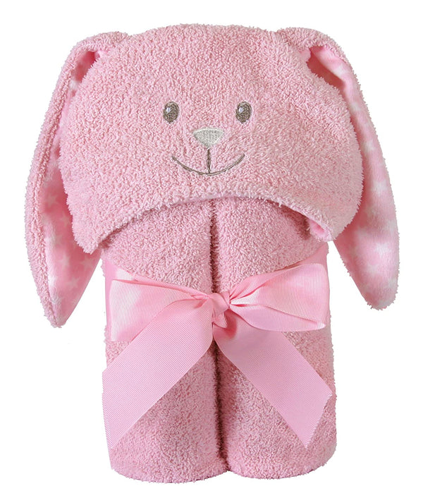 Terry Plush Hooded Bath Towel- 0-24 Months