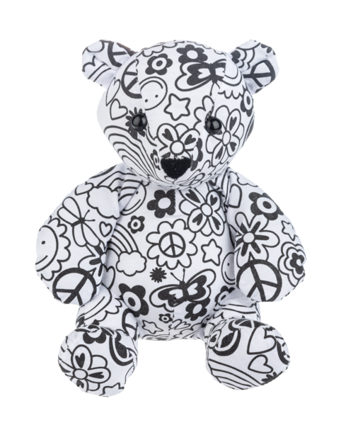 Mini Coloring Kit Teddy Bear-7"