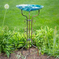 Scroll Bird Bath Stand