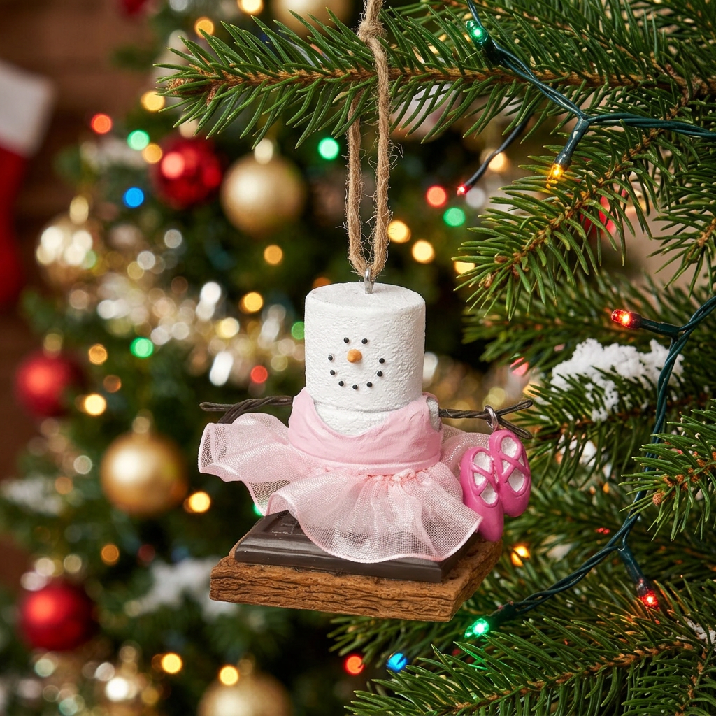 S'mores Ballerina Ornament
