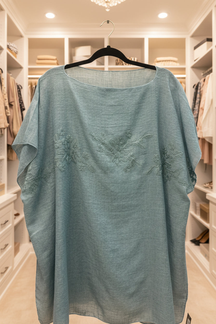 Embroidered Poncho