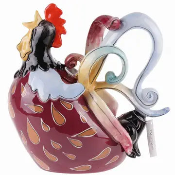 Handmade Rooster Teapot
