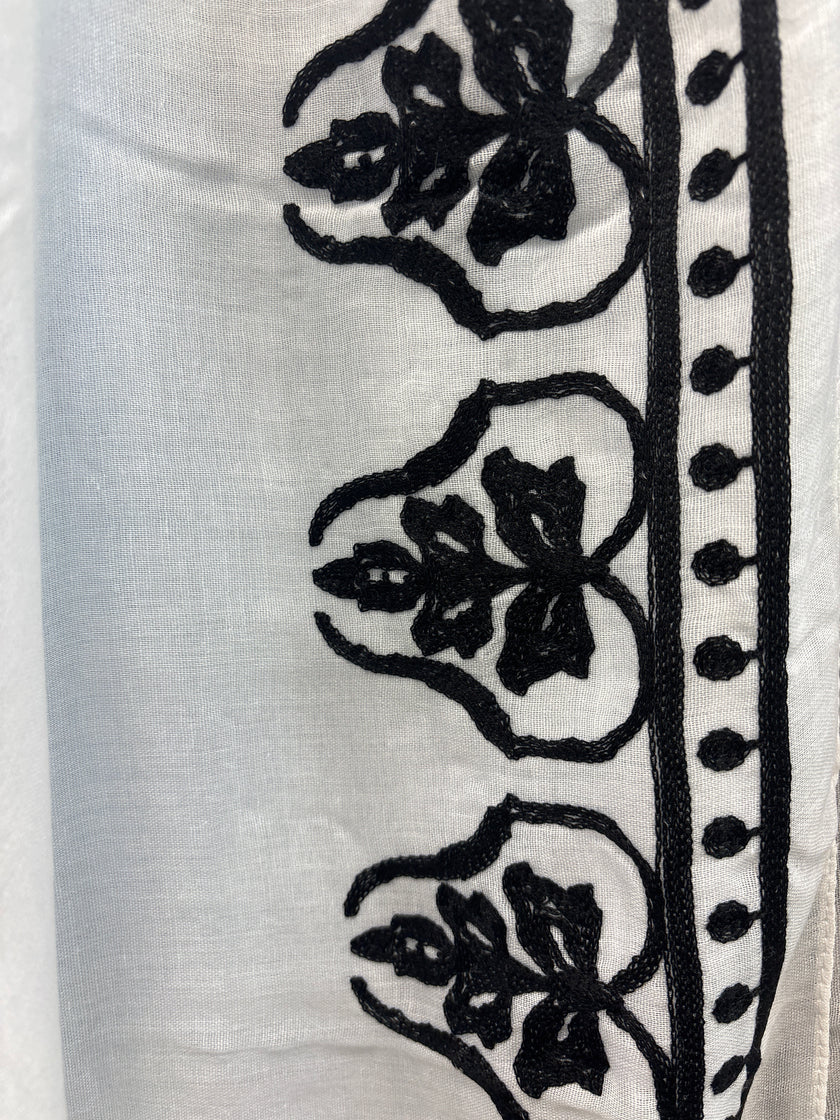 Embroidered Floral Kimono