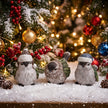 Winter Bird Figurines