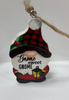 Gnome wooden block ornament