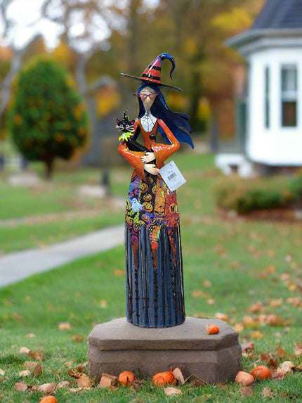 Metal Witch Statue