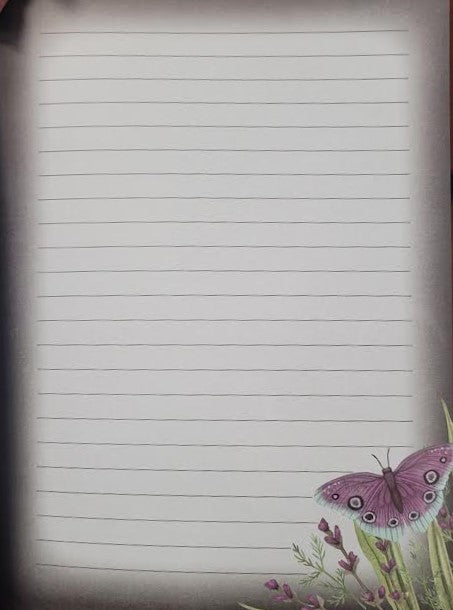 Embossed Butterfly Journal