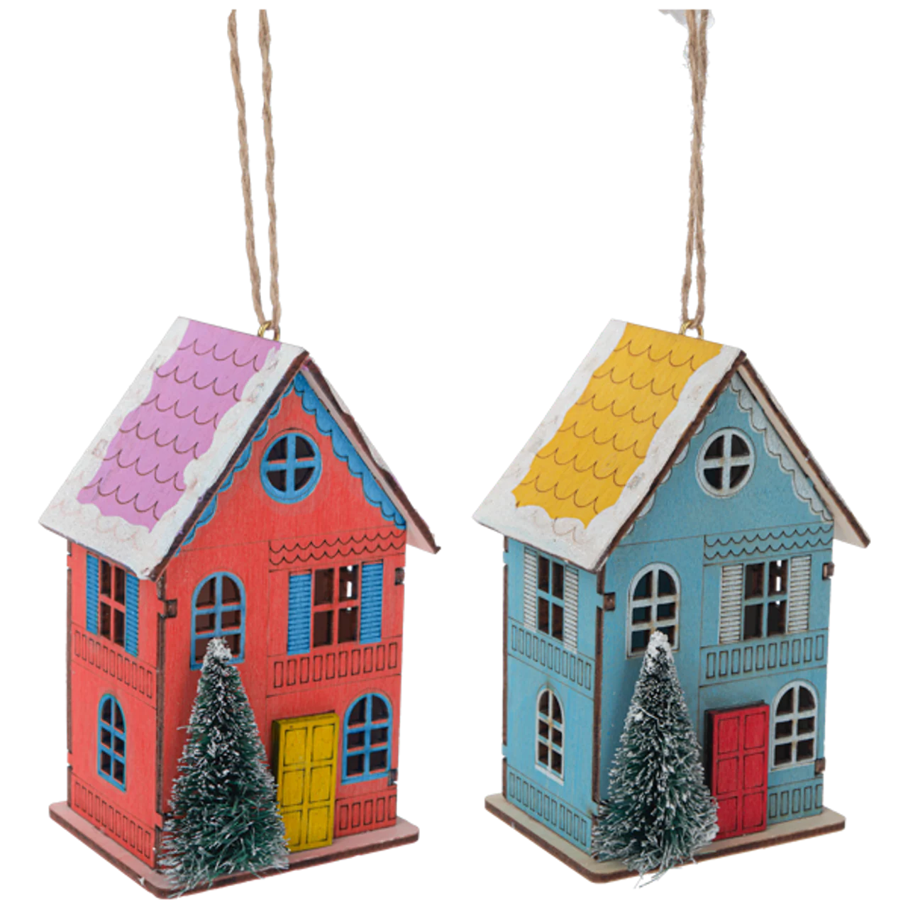 Wooden house ornament
