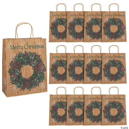 Christmas medium gift bags 10x12.75
