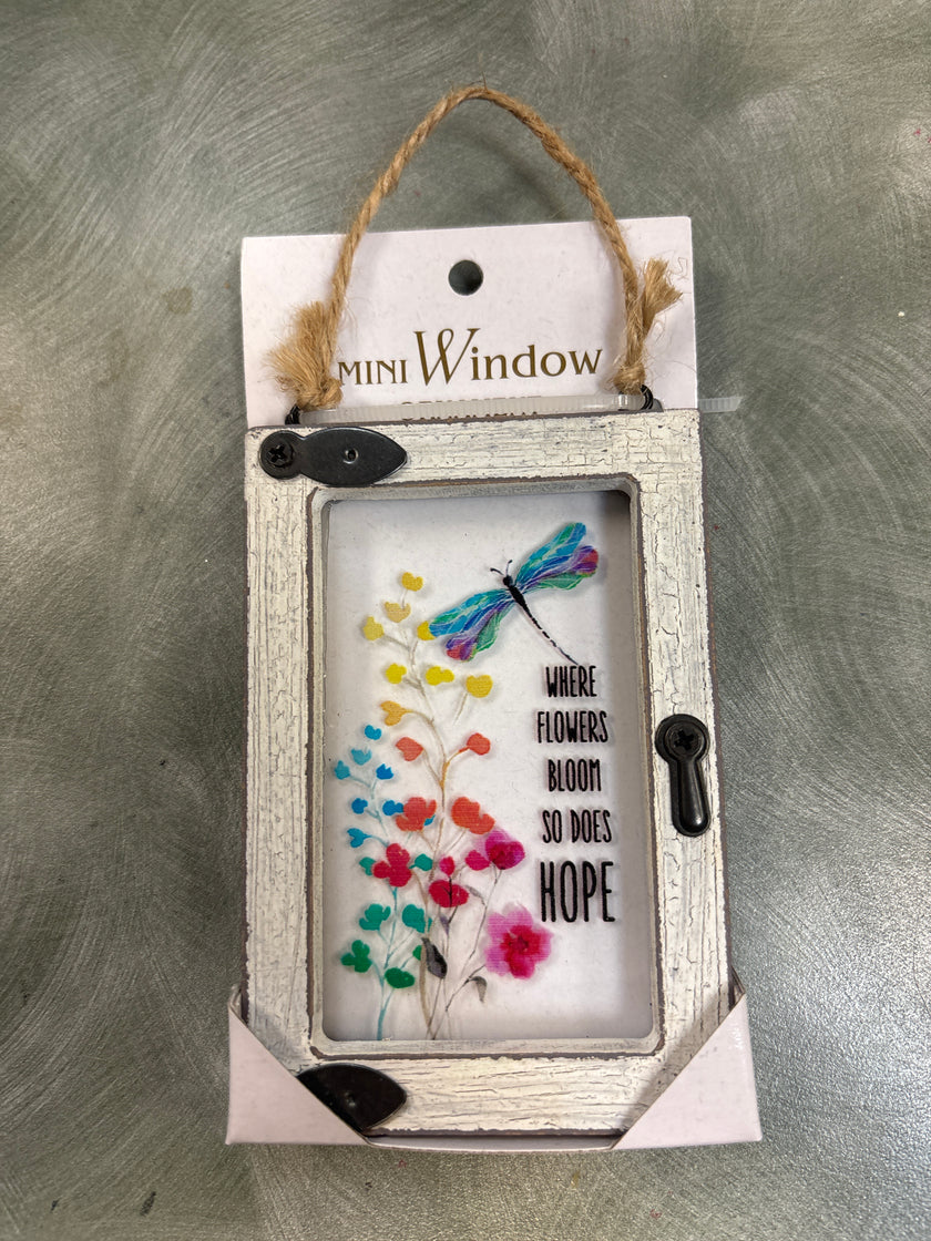 Love Blooms Mini Window Ornament