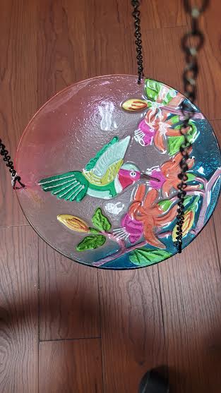Humming Bird Hanging Bird Bath