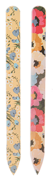 Floral glass nail files