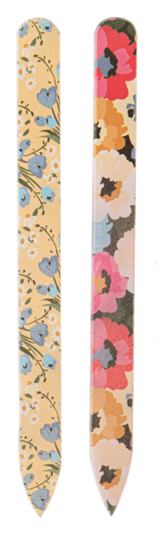 Floral glass nail files