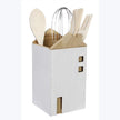 Wood House Kitchen Utensil Holder