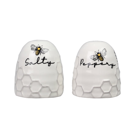 Ceramic Honeybee salt and pepper shakers