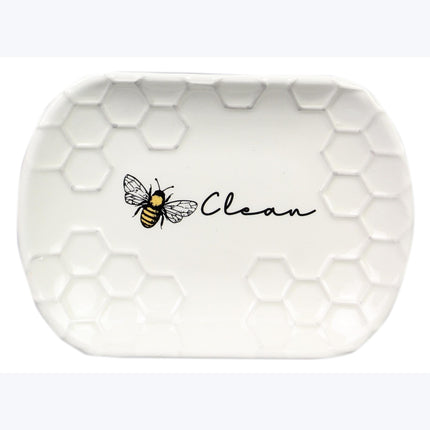 Ceramic Honeybee trinket dish