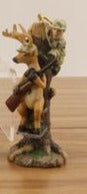 Resin Deer Hunter Ornaments