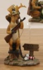 Resin Deer Hunter Ornaments