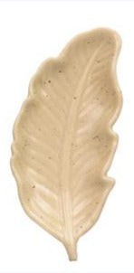 Stoneware Feather Shaped Trinket Dish